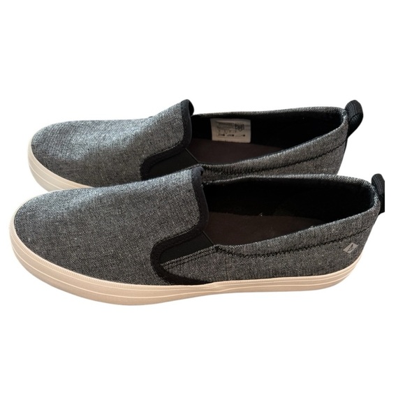 Sperry Crest Twin Gore Slip-On Sneakers–Dark Heather Gray Sparkle–Size 10 (NWOT) - Picture 6 of 6
